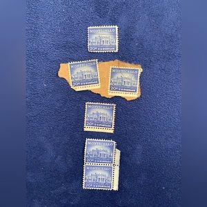 VINTAGE MONTICELLO STAMPS